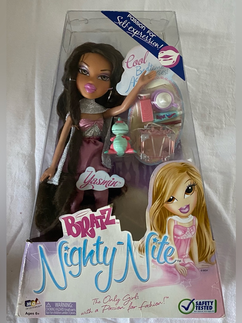 Vtg Brand New Bratz Nighty-Nite Yasmin 2000’s Y2K NOS NIB New In Box MGA